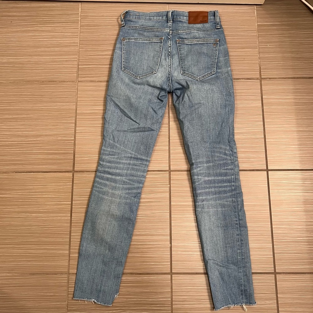 Madewell 9” inch High-Rise Skinny Jeans light medium wash 24 0 - Picture 12 of 13
